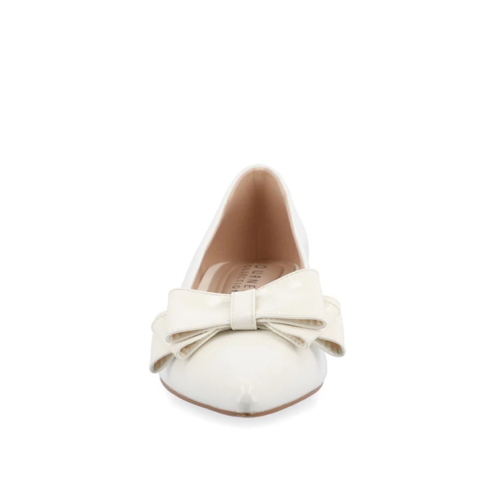 Journee Collection Ophelia Low Block Ballet Flats Faux Leather